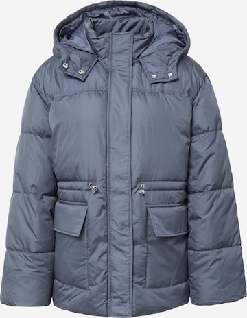 PIECES Winter Jacket 'LOUIE' in Blue: front