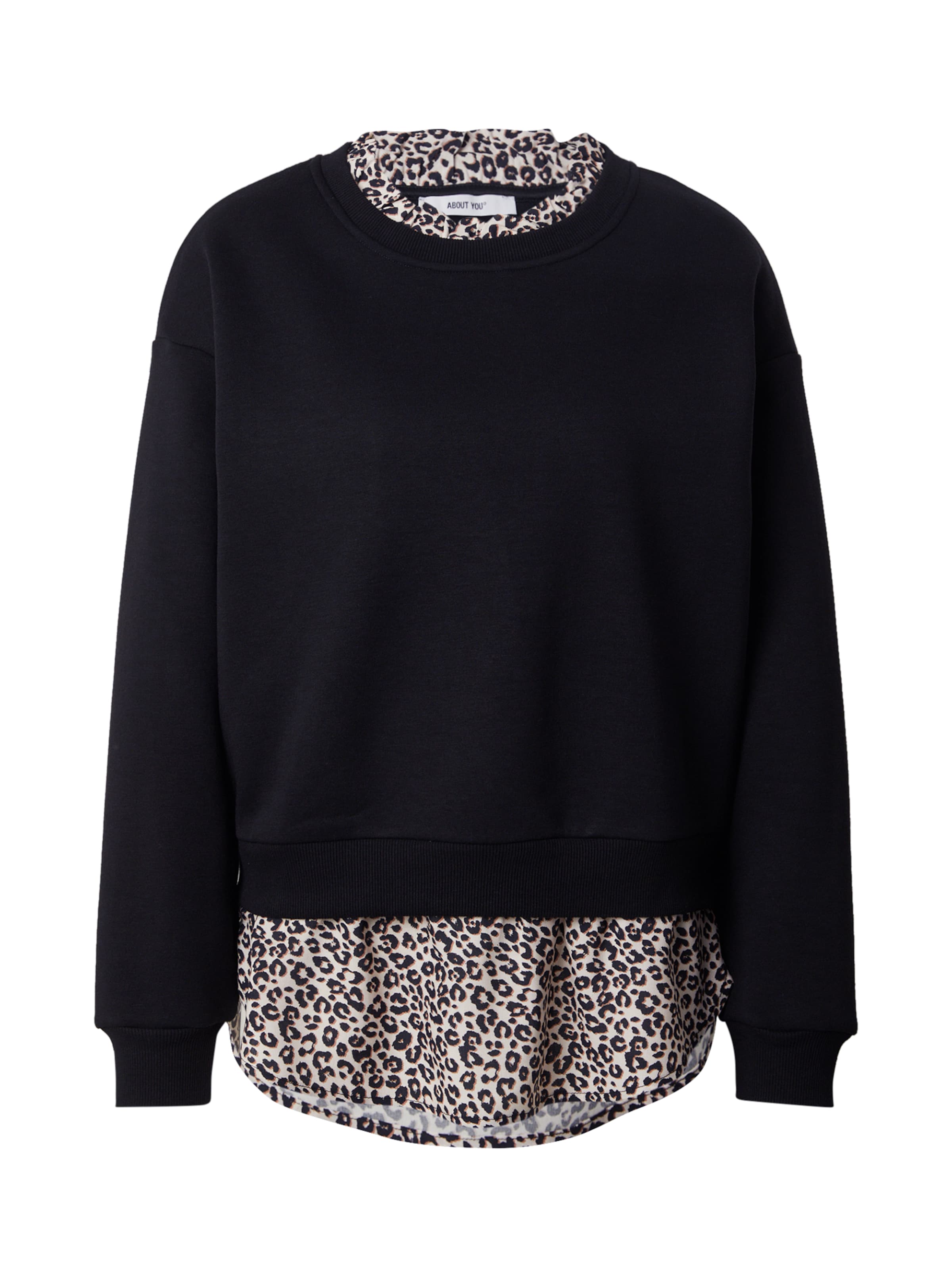 Sweat-shirt 'Clara' ABOUT YOU en noir : devant