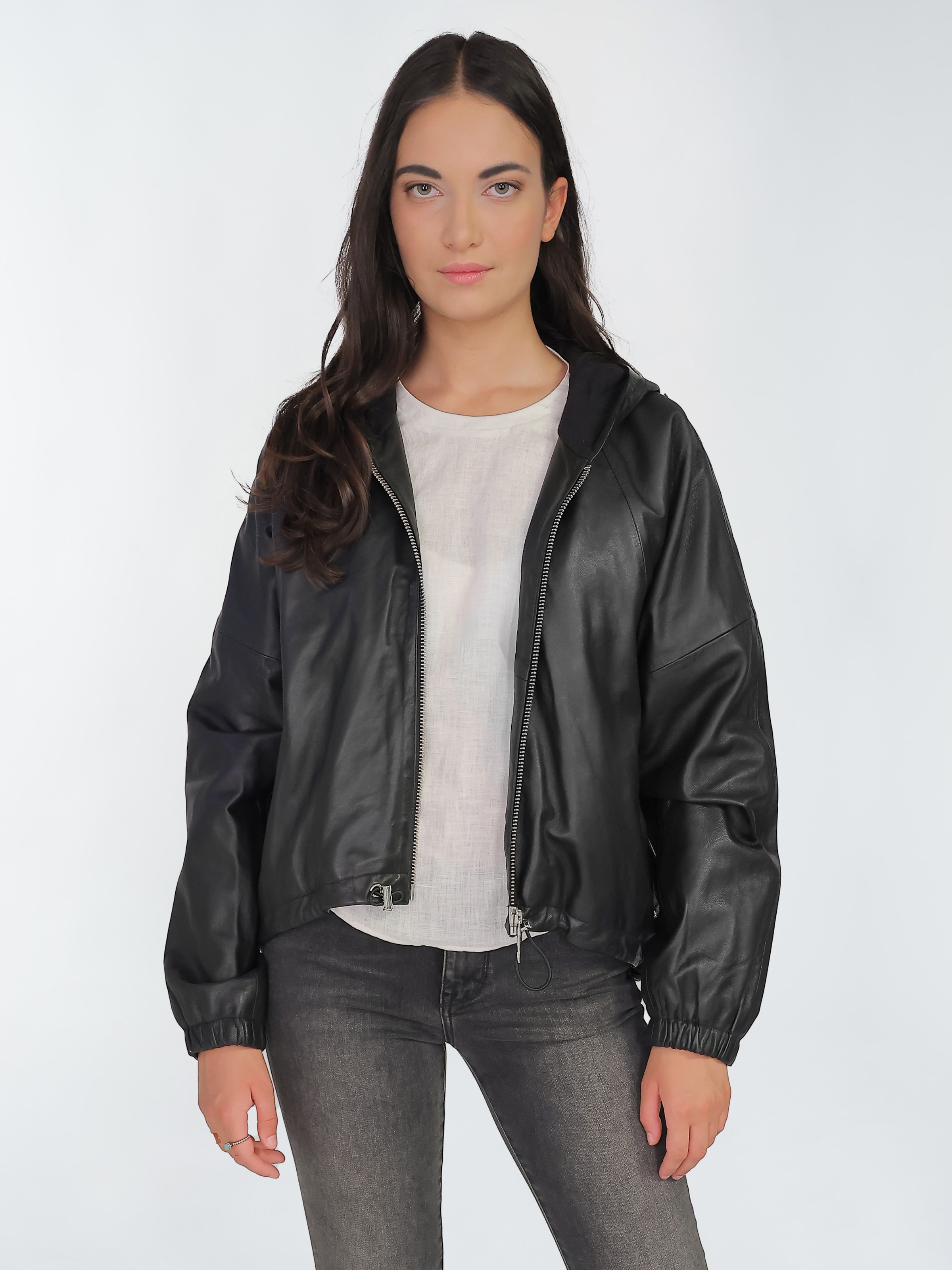 Maze Between-Season Jacket in Black: front