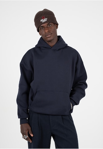 Prohibited Mikina 'The Swiss Yuppie' – modrá: přední strana