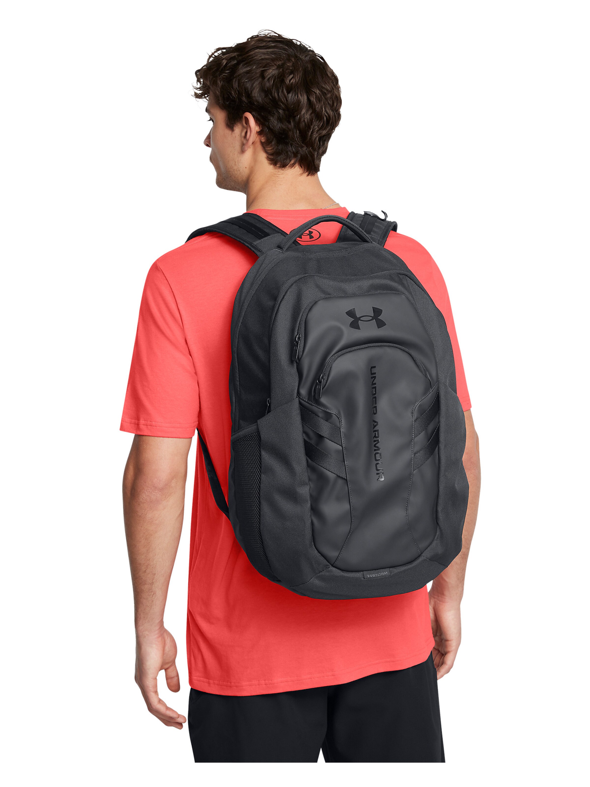 UNDER ARMOUR Sportrugzak 'UA Hustle Pro 6.0' in Zwart: voorkant