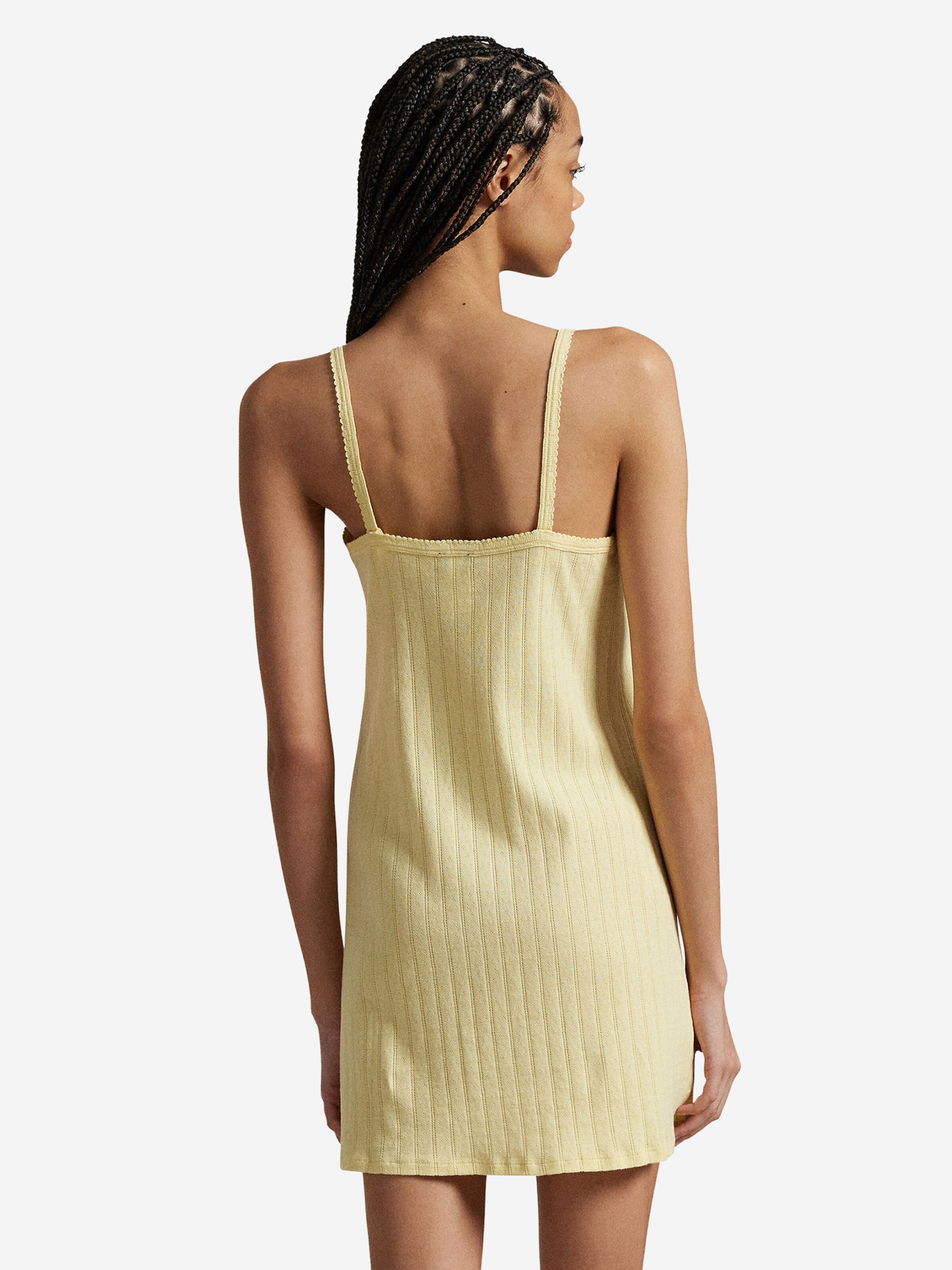 Chemise de nuit ' Slip Dress - Polo Pointelle ' Polo Ralph Lauren en jaune