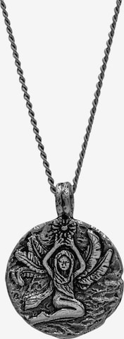 Haze&Glory Necklace 'Jungfrau' in Grey: front