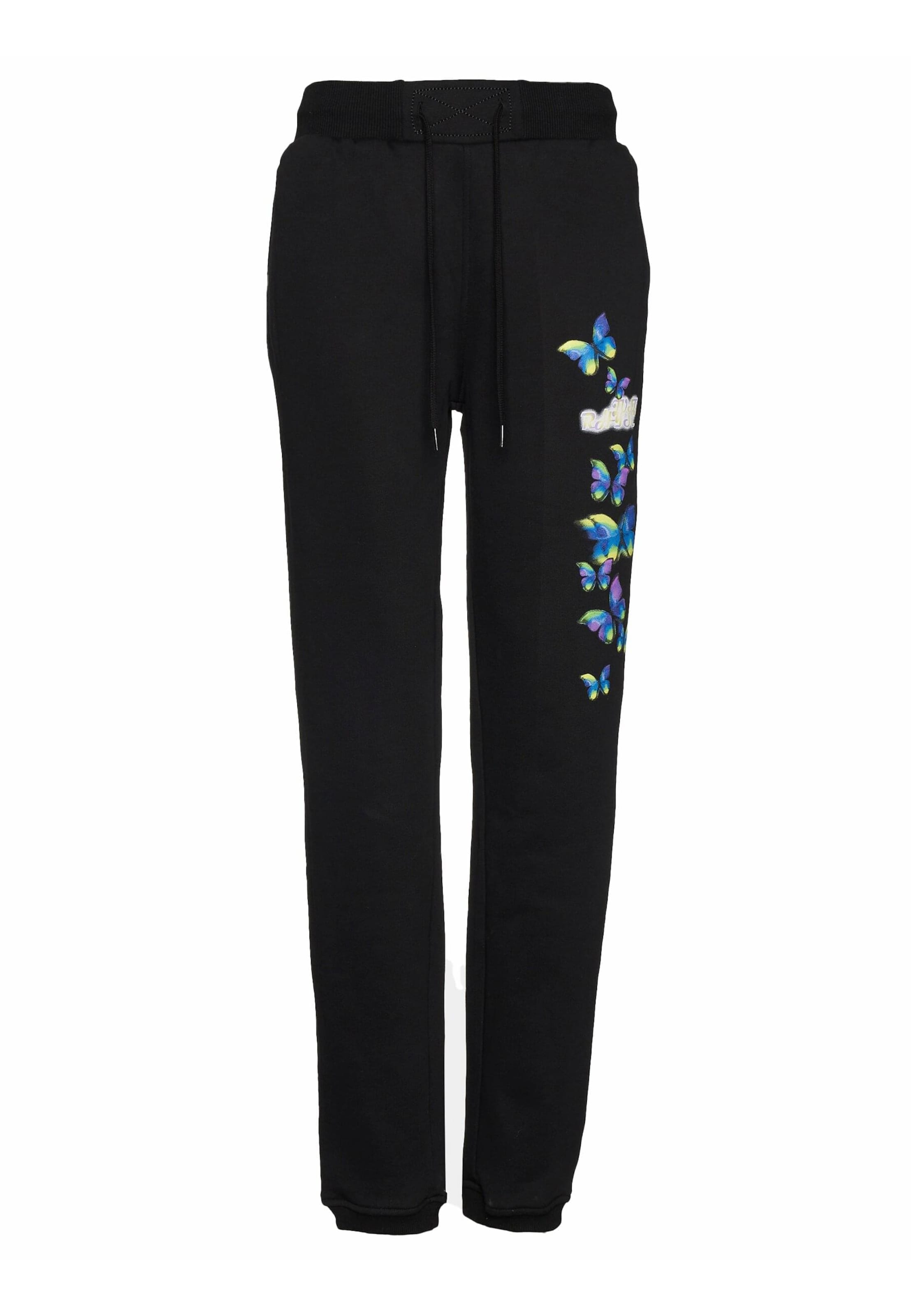Regular Pantalon 'Glow' Just Rhyse en noir : devant