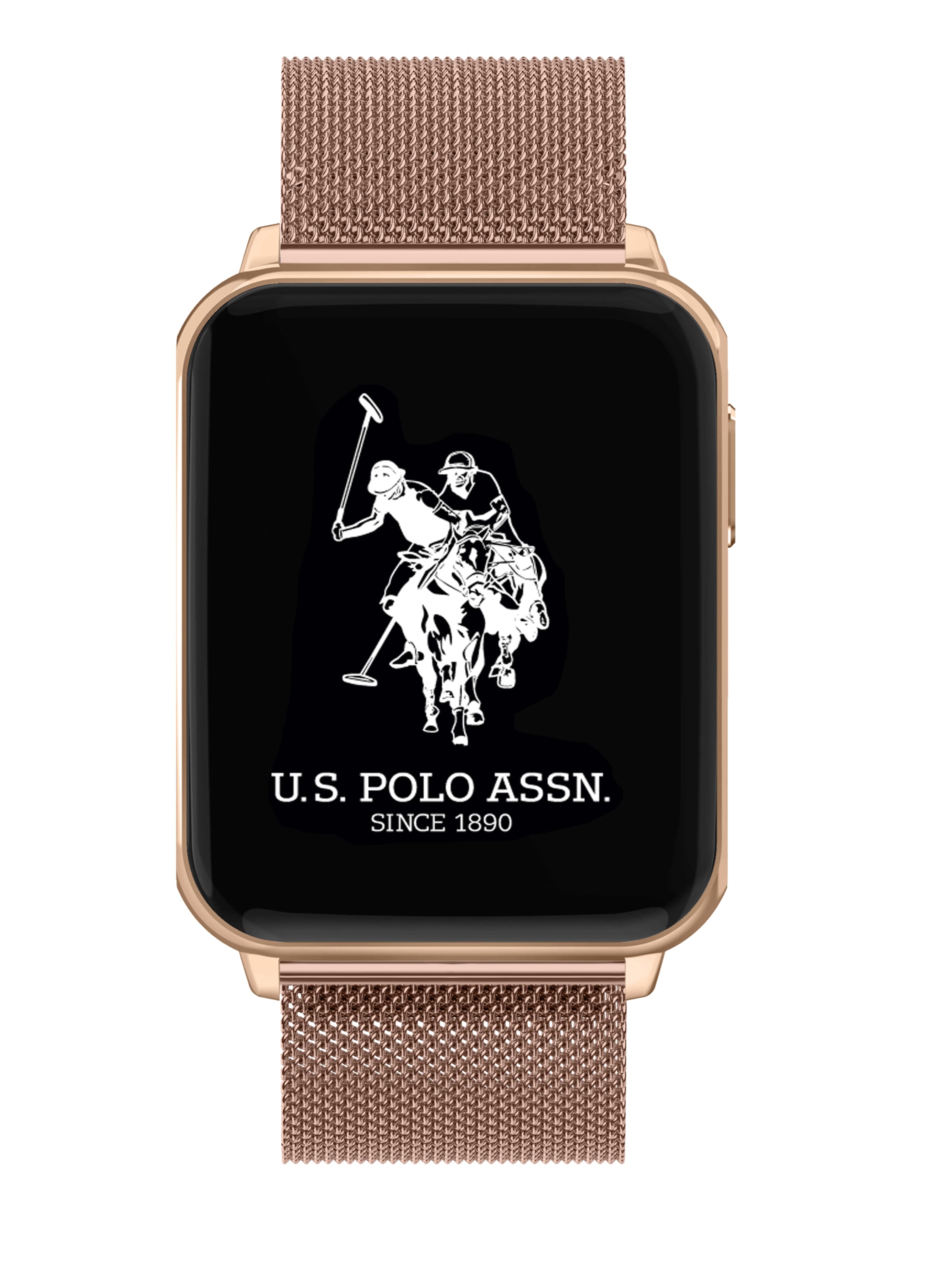 U.S. POLO ASSN. Digitaal horloge 'Atlas' in Goud: voorkant