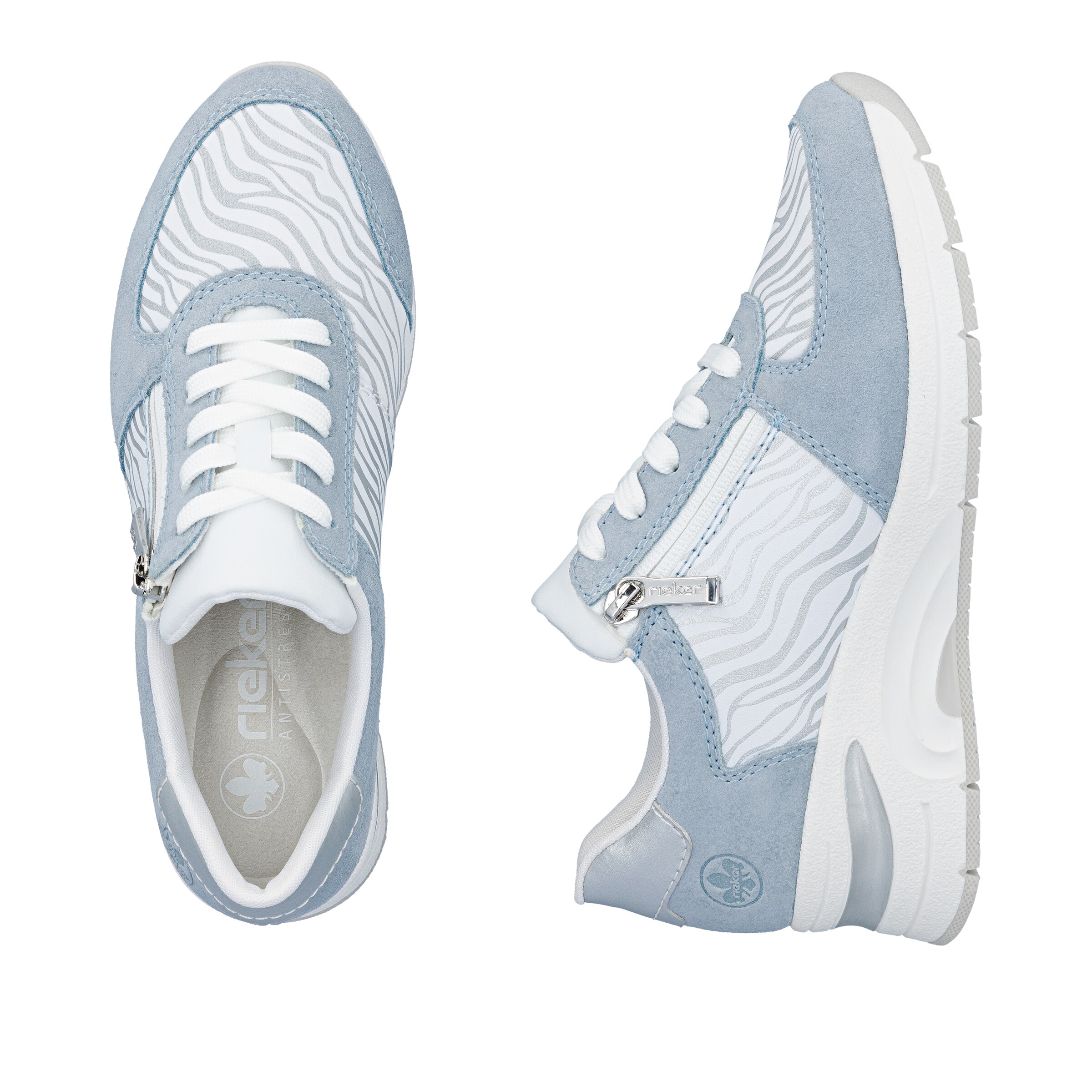 Baskets basses Rieker en blanc