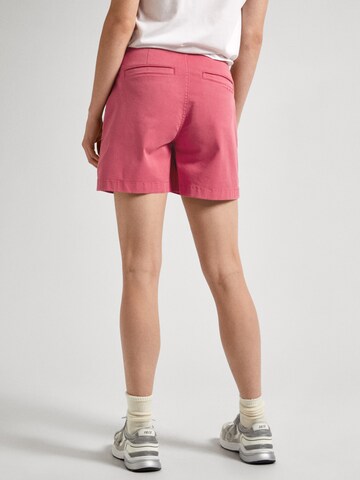 Pepe Jeans Loose fit Pleat-front trousers 'Vania' in Pink