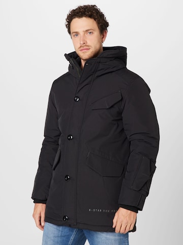 G-Star RAW Winterparka 'Vodan' in Zwart: voorkant