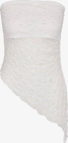 Noisy may Bralette Bra in White: front