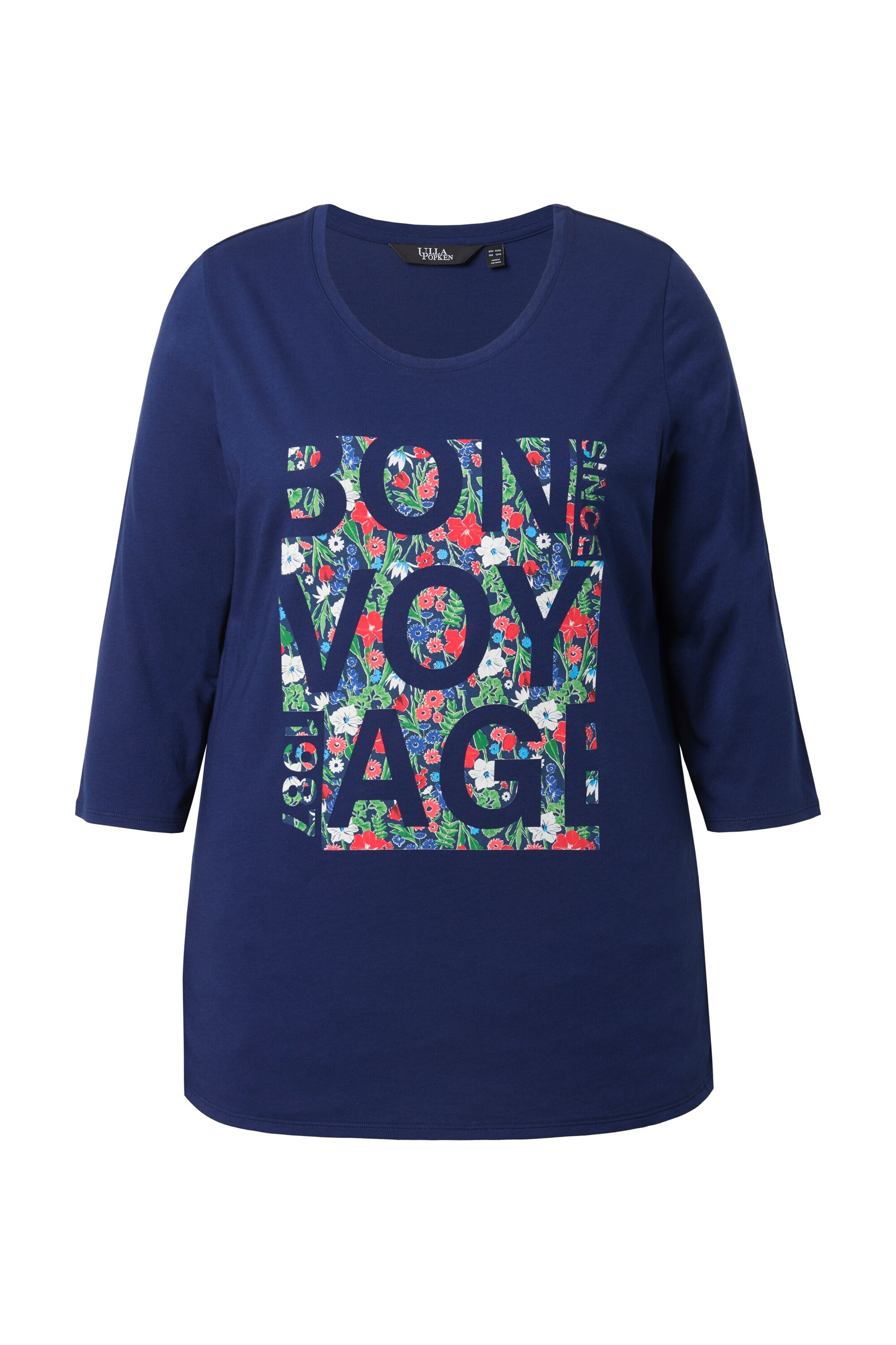 Ulla Popken Shirt in Blau: Vorderseite