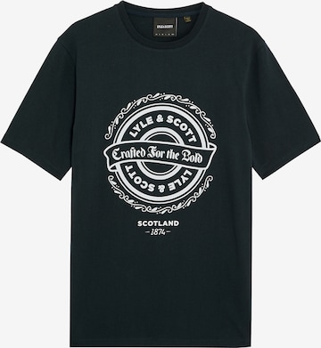 Maglietta di Lyle & Scott in blu: frontale
