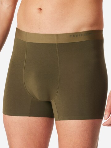 SCHIESSER Boxer shorts ' Modern Bonded ' in Green: front