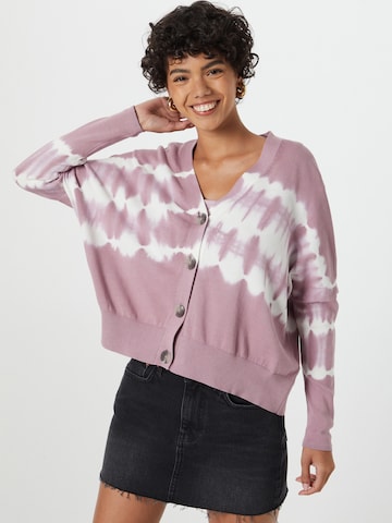 s.Oliver Knit Cardigan in Purple: front