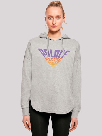 F4NT4STIC Sweatshirt 'Stranger Things Palace Arcade Netflix TV Series' in Grey: front