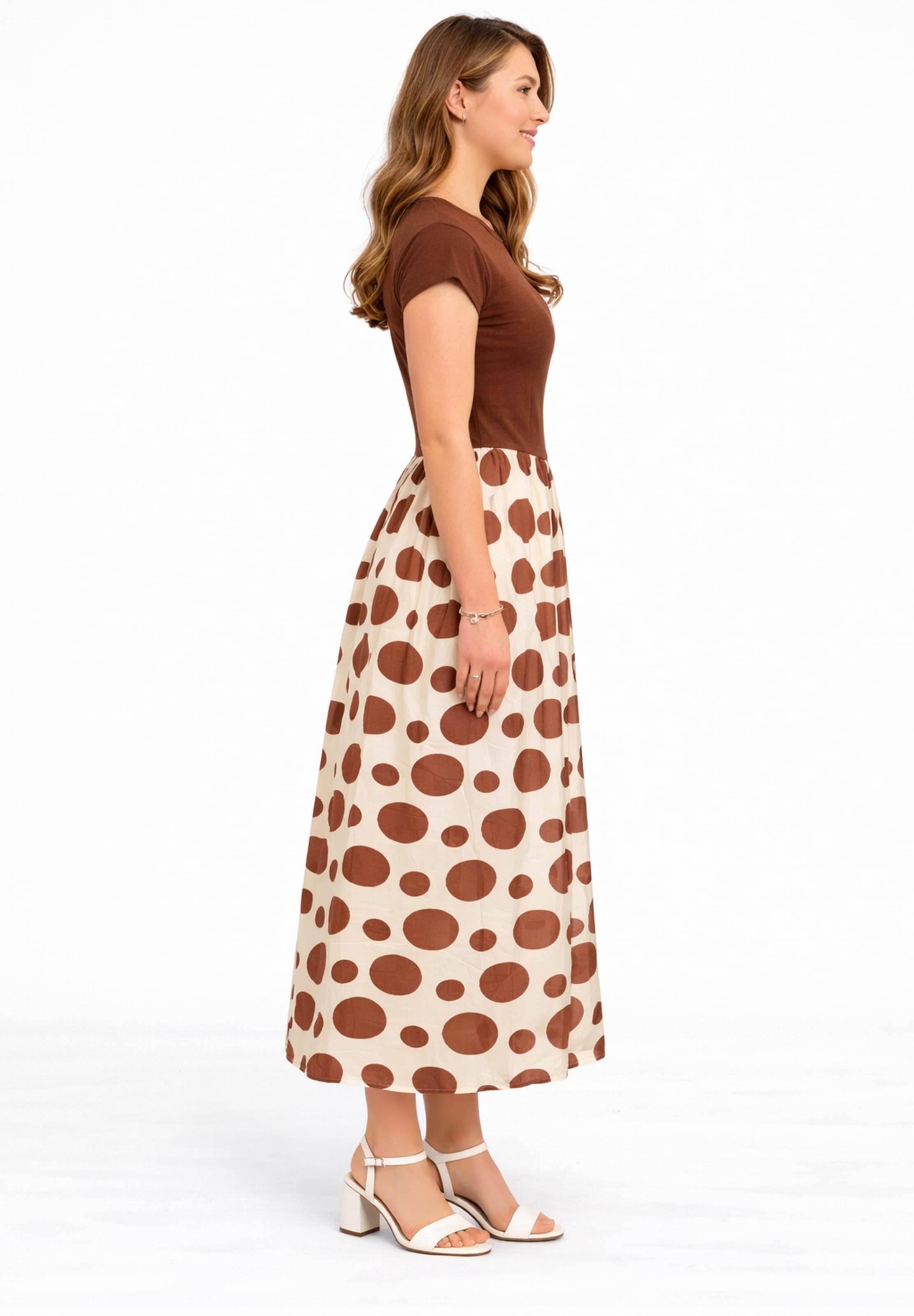 Elara Jurk in Bruin