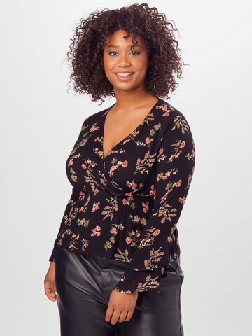 ABOUT YOU Curvy Blouse 'Lil' in Zwart: voorkant