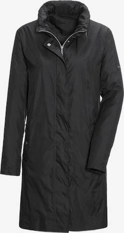 Goldner Between-Seasons Coat in Black: front