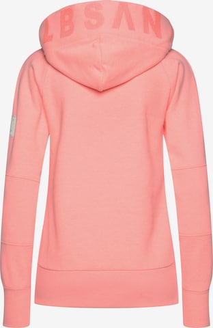 Elbsand Zip-Up Hoodie in Pink