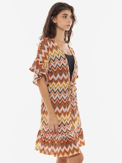 Pink Label Ljetna haljina 'BEACHWEAR EMBRODERY RAINBOW' veličine 36 u svijetlonarančasta, Pregled proizvoda