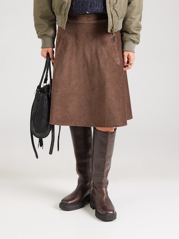 MADS NORGAARD COPENHAGEN Skirt 'Pretty Stelly' in Brown: front