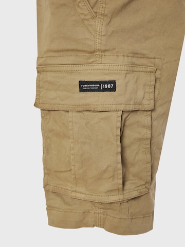 Regular Pantalon cargo Funky Buddha en beige