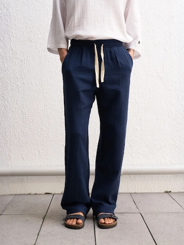 Regular Pantalon Giesto en bleu : devant
