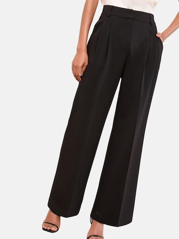 Wide Leg Pantalon à pince Lipsy en noir : devant