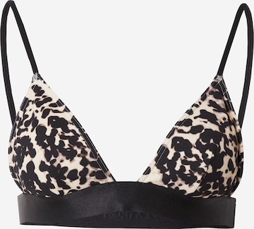 Triangle Hauts de bikini Calvin Klein Swimwear en noir : devant