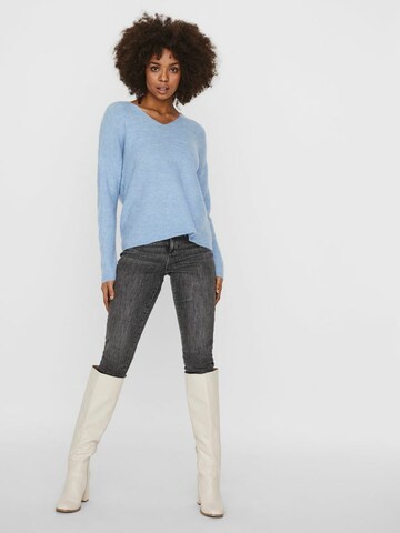 VERO MODA Sweater 'VMLefile' in Blue