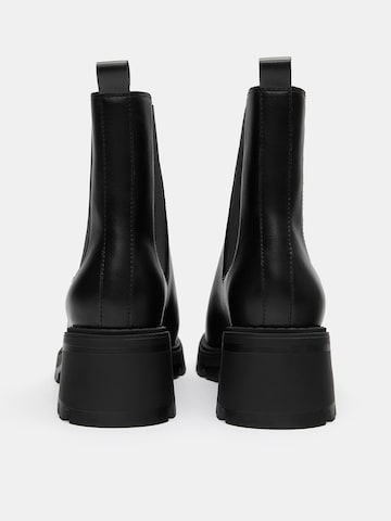 Pull&BearChelsea čizme - crna boja