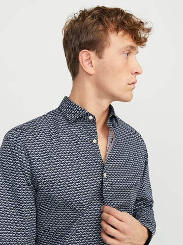 Coupe slim Chemise 'Blackpool' JACK & JONES en bleu