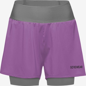 GORE WEAR Workout Pants 'Concurve' in Purple: front