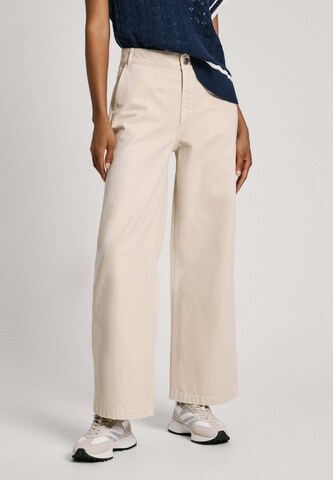 Pepe Jeans Wide Leg Hose 'ANYA' in Weiß: Vorderseite