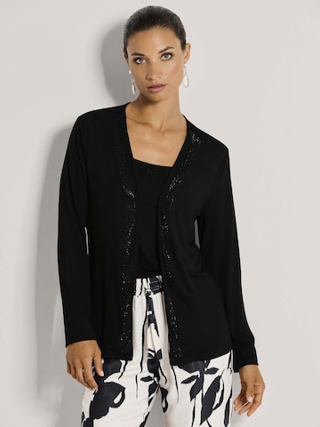 Cardigan MADELEINE en noir : devant