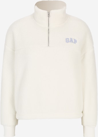 Sweat-shirt Gap Petite en blanc : devant