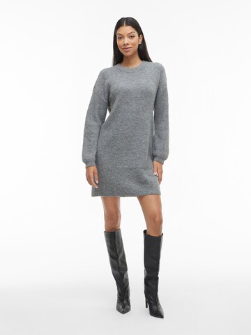 VILA Knitted dress 'VIRETTA' in Grey