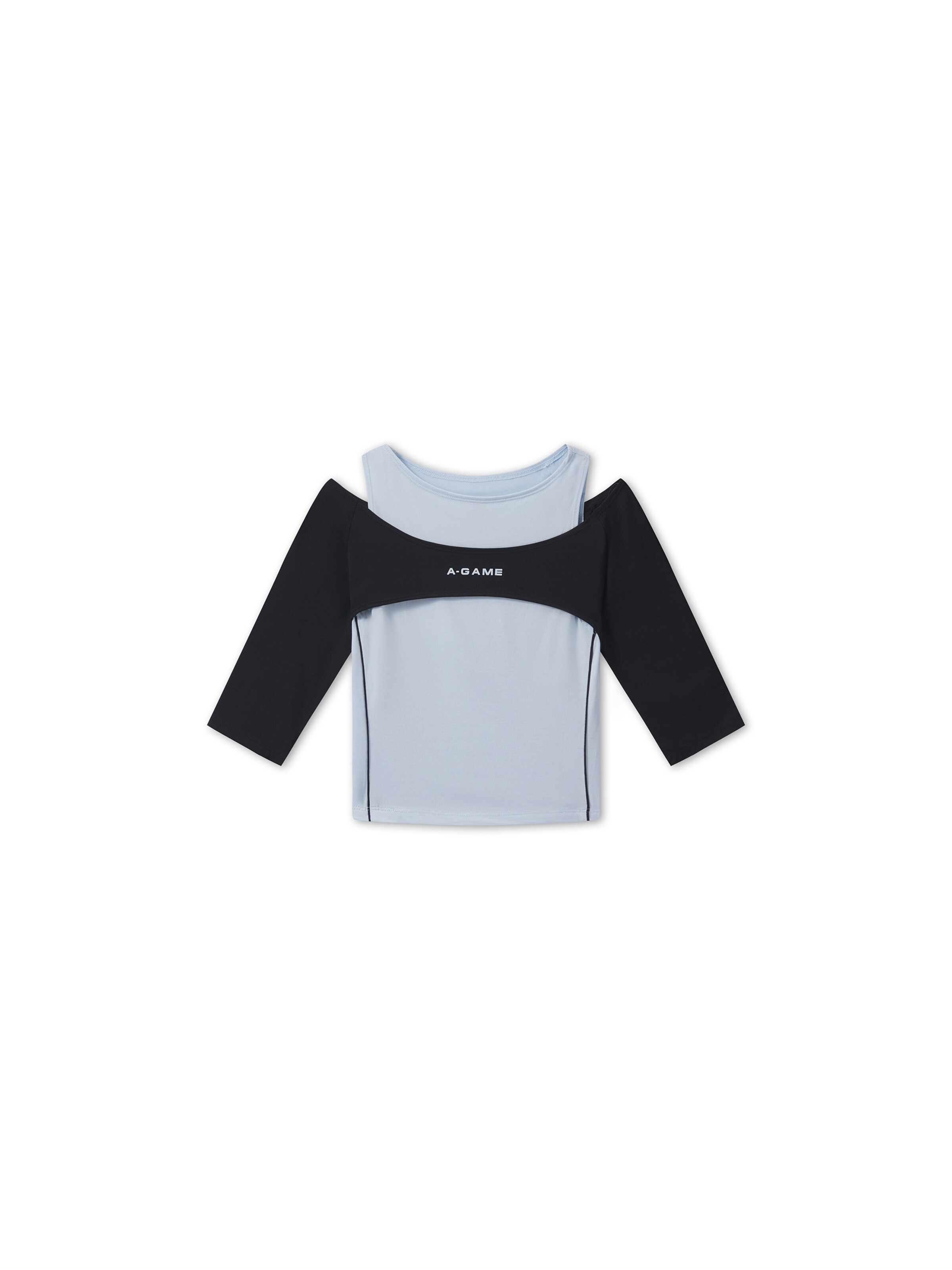 A-Game - Top desportivo em azul: frente