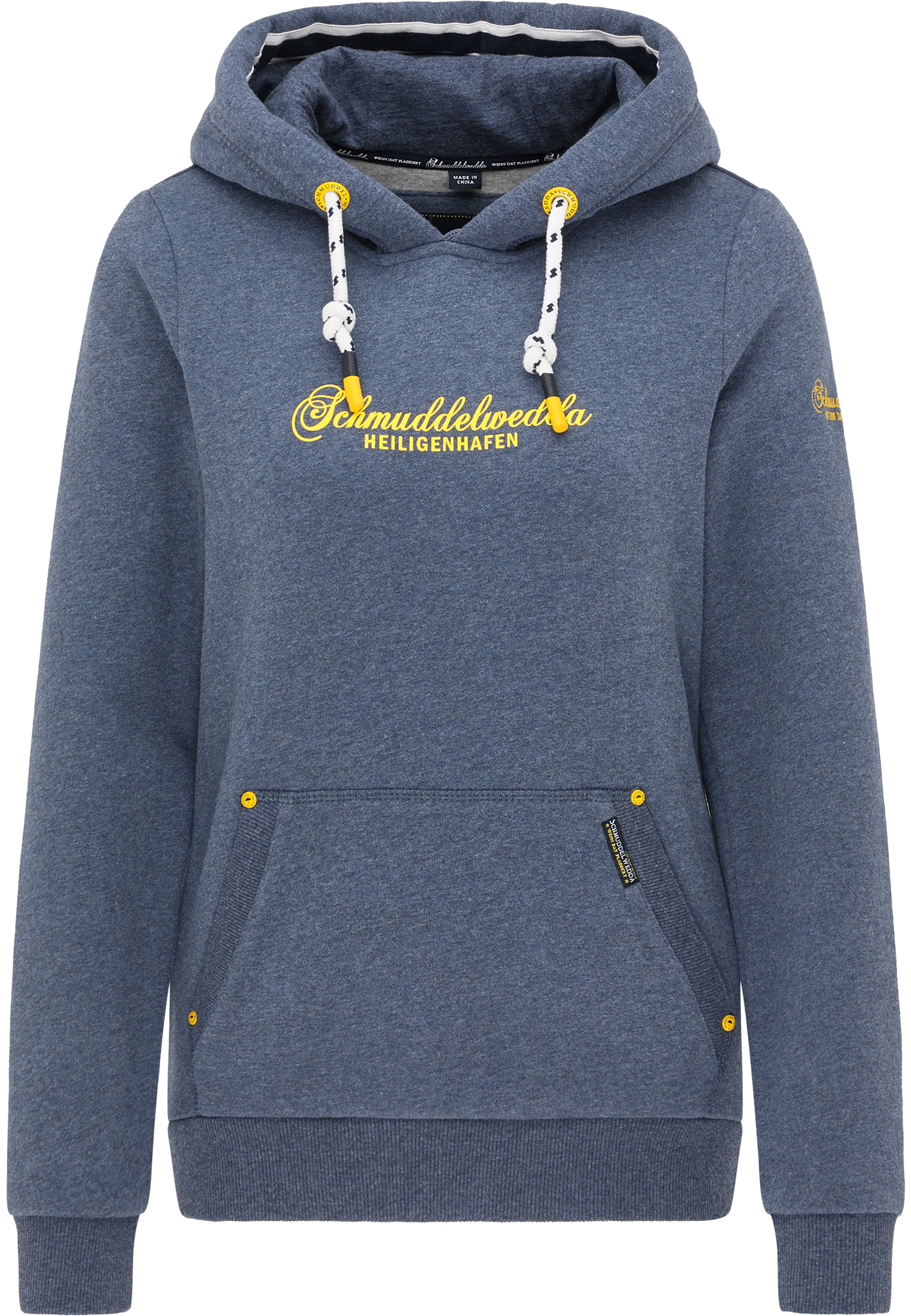 PmY3S Abbigliamento Schmuddelwedda Felpa Heiligenhafen in Blu Sfumato PmY3S Abbigliamento Schmuddelwedda Felpa Heiligenhafen in Blu Sfumato