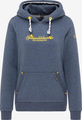 Schmuddelwedda Sweatshirt 'Heiligenhafen' in Blau: predná strana