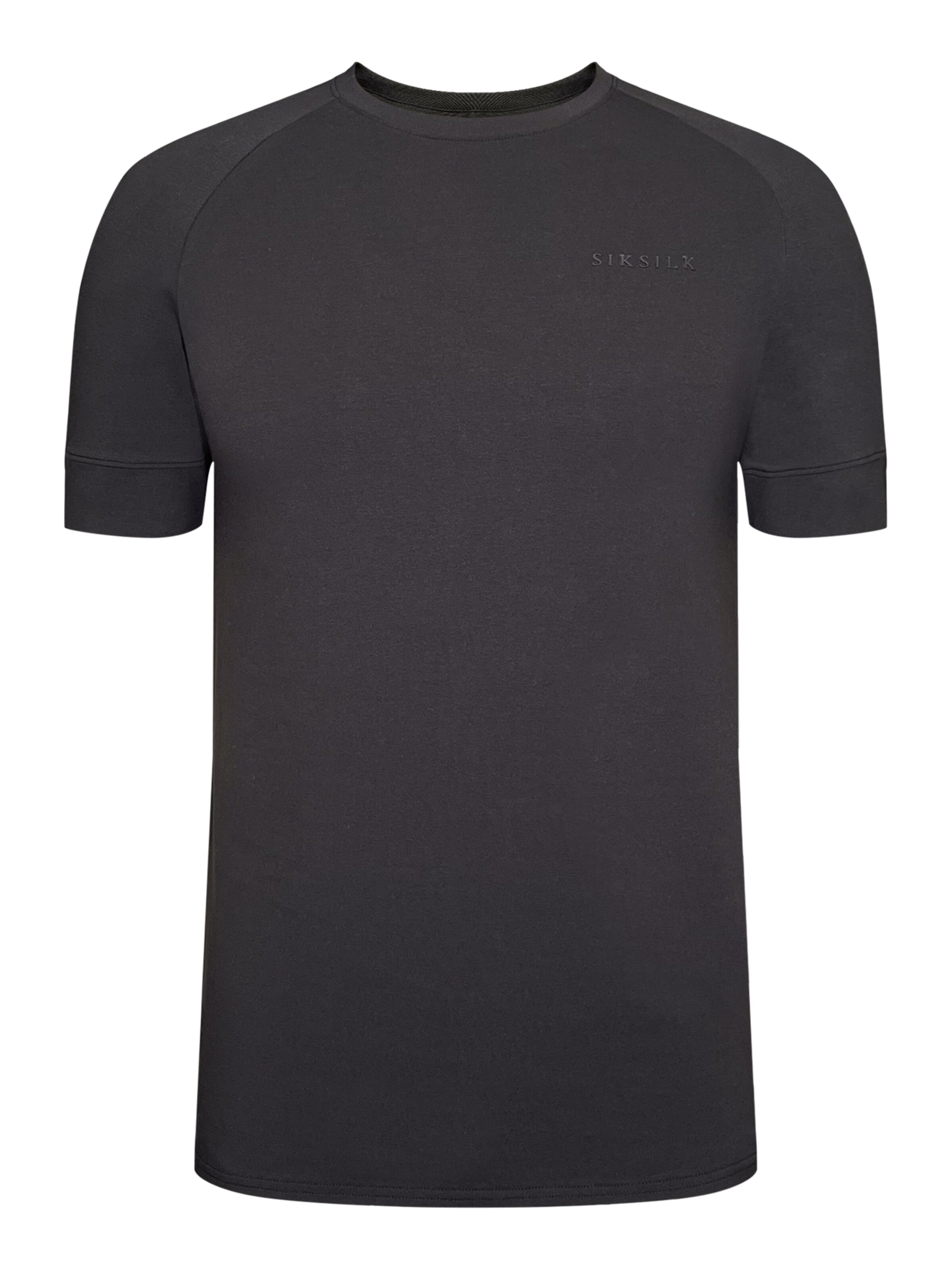 SikSilk Shirt 'Smart Tech' in Black: front
