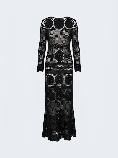 Miss June Kjole 'Robe Longue Birkin' i 36-38 i sort, Produktvisning