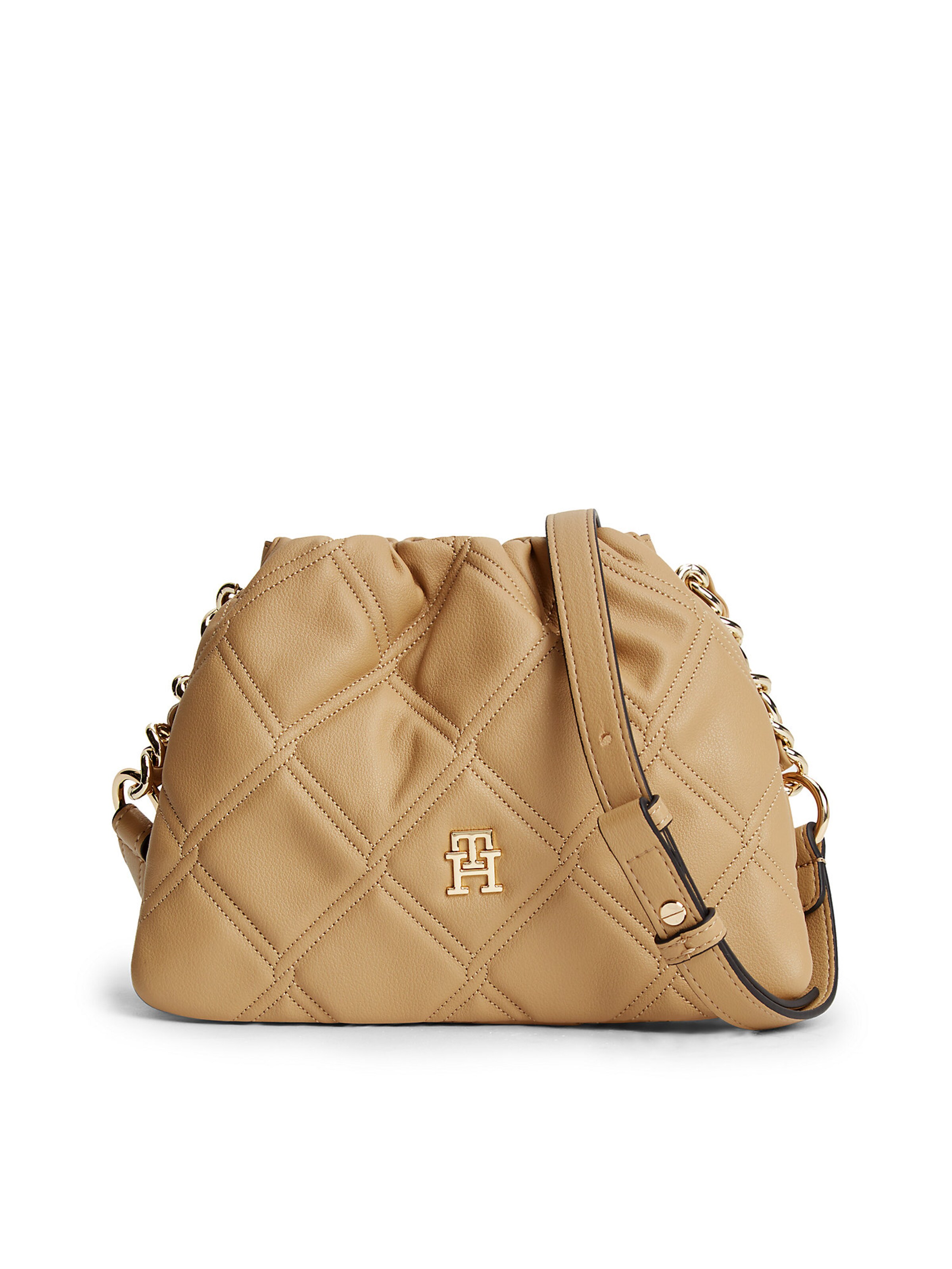 TOMMY HILFIGER Crossbody bag in Beige: front