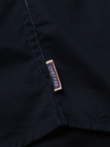 Checker Regular fit Overhemd ' Dynasty Denim ' in Blauw