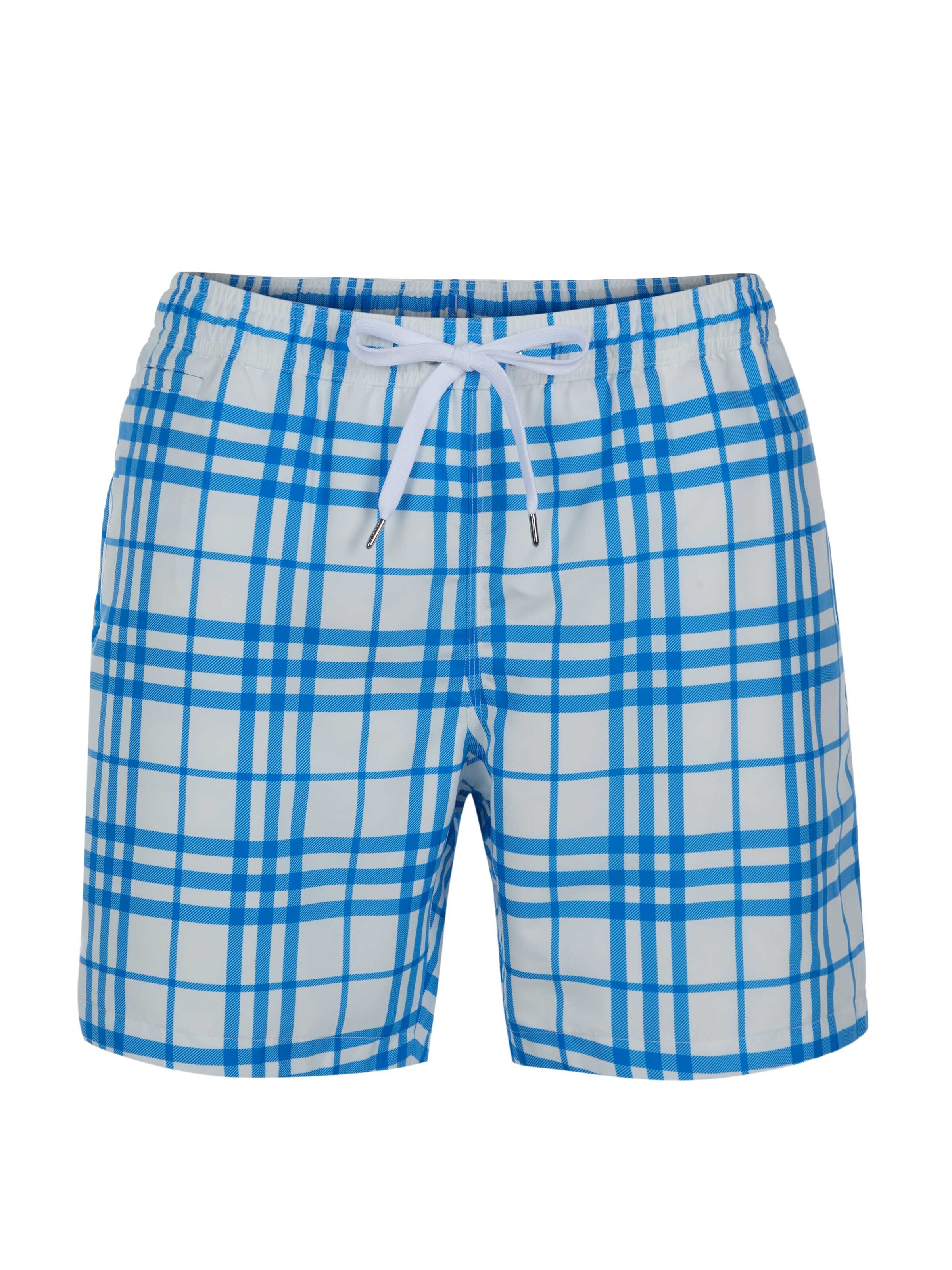 BURBERRY Badehose 'Burberry MARTIN Badehose weiß/blau'‌‌‌‌‌‌‌ in XXL in weiß, Produktansicht