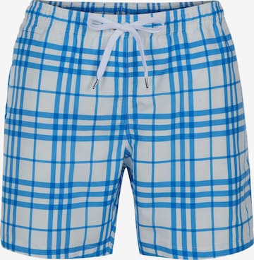 Maillot de bain 'Burberry MARTIN Badehose weiß/blau' BURBERRY en blanc : devant