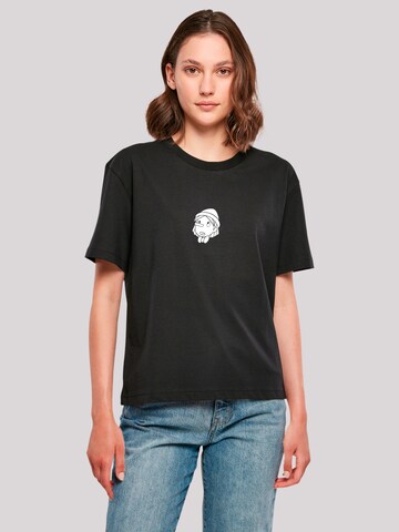 F4NT4STIC Shirt 'Heroes of Childhood Pinocchio Maybe Tomorrow' in Schwarz: predná strana