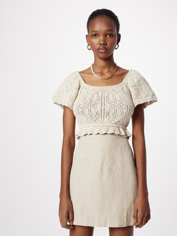 Gina Tricot Pullover 'Mimi' in Beige: Vorderseite