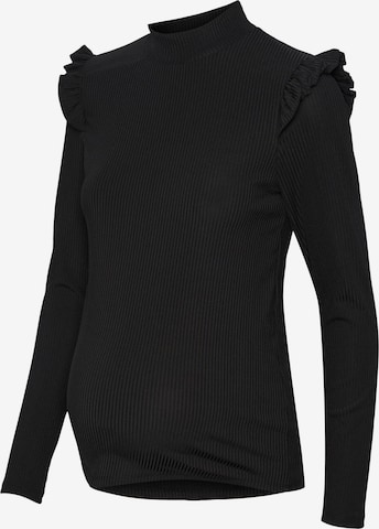 Pieces Maternity Shirt 'KASH' in Black: front