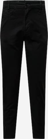 Coupe slim Pantalon chino 'Bronson' G-Star RAW en noir : devant