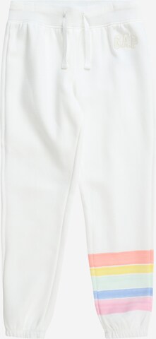 Effilé Pantalon GAP en blanc : devant